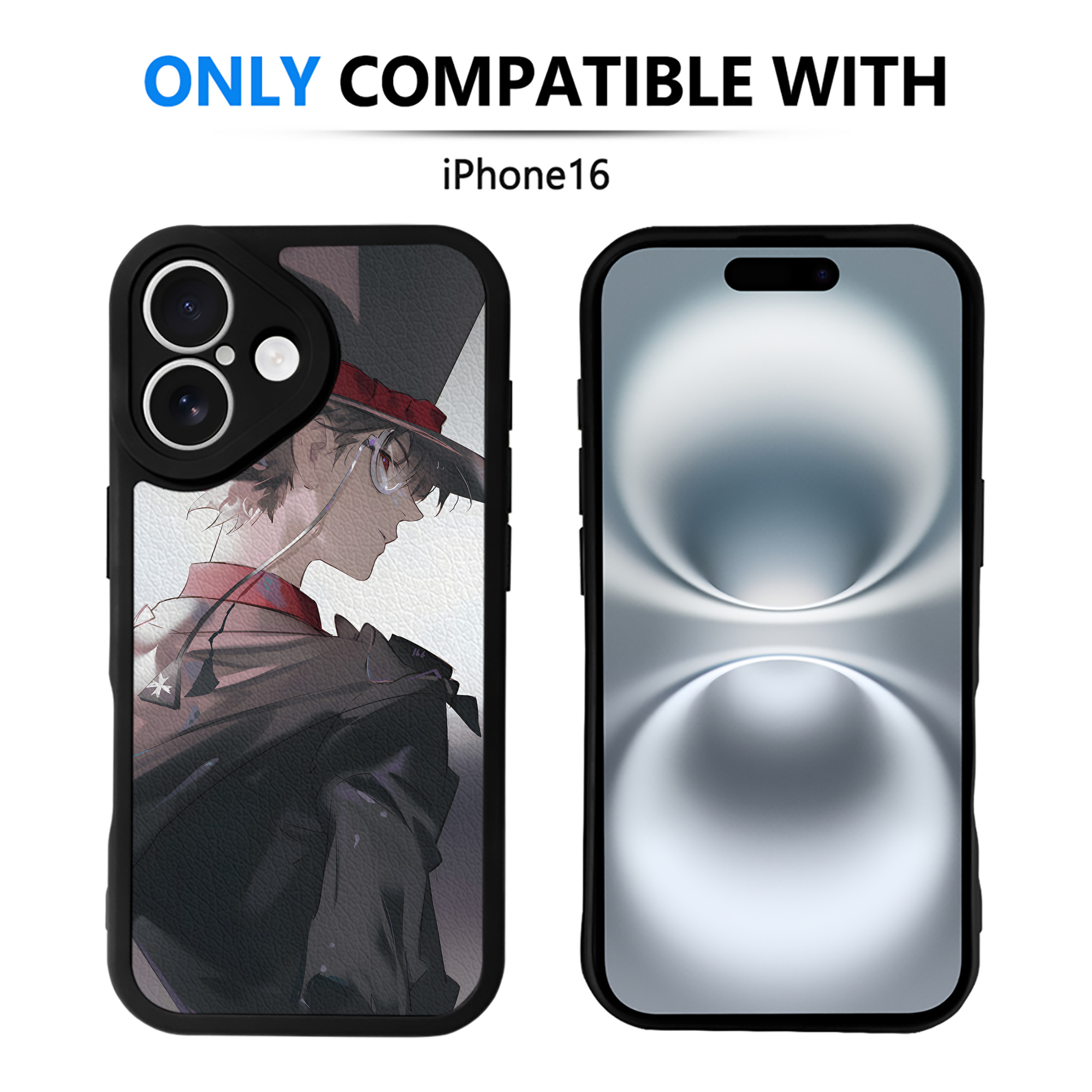 （画像用） 名探偵コナン Detective Conan 【iPhone 16シリーズ対応】シリコンスマホケース（レザー調） 材質：シリコン